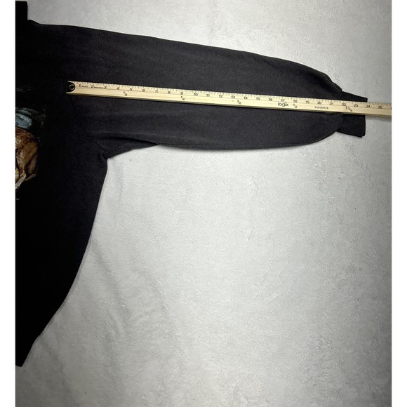 Vintage 90's Gray Nature Wolf Graphic Crewneck Sweatshirt Men's Size XL - Picture 8 of 9